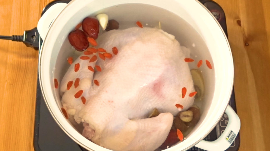 コストコの丸鶏を使った参鶏湯