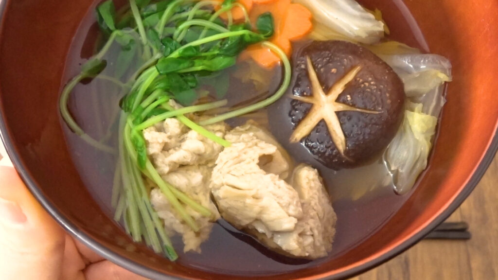 長崎県産島すりみアゴで簡単すり身鍋