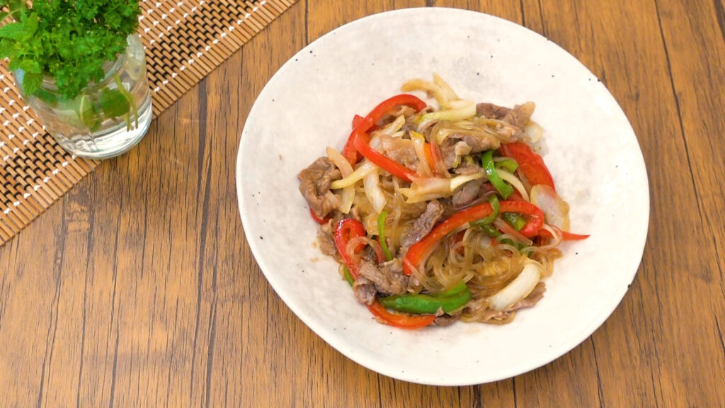 コストコのカット韓国春雨はさつまいもでんぷん粉100 だから弾力があってモチモチ Tasty Time