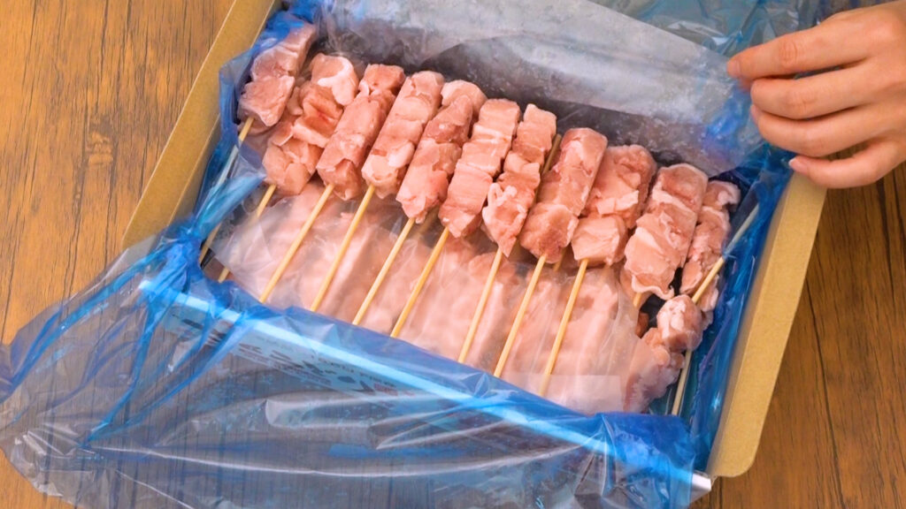コストコのさくらどり 焼鳥用もも肉串（冷凍）