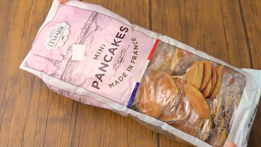 French Mini Pancakes 25 Bags - 2.20 lbs - Made in France - 2 minipancakes  each bag 