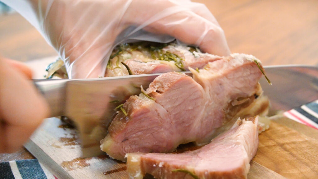 コストコの豚肉とハーブの塩釜焼キット