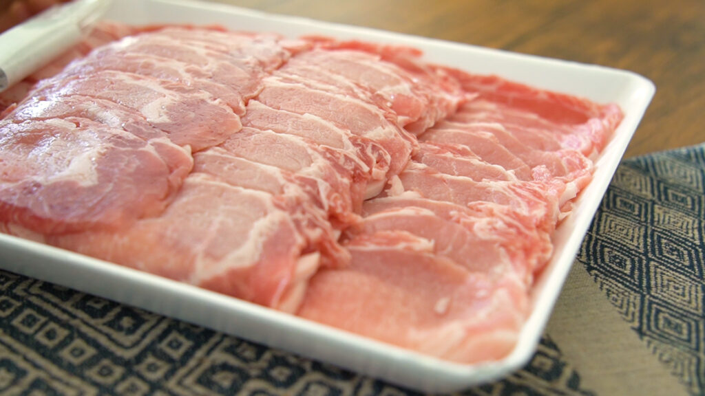コストコの国産豚肉ロース薄切り