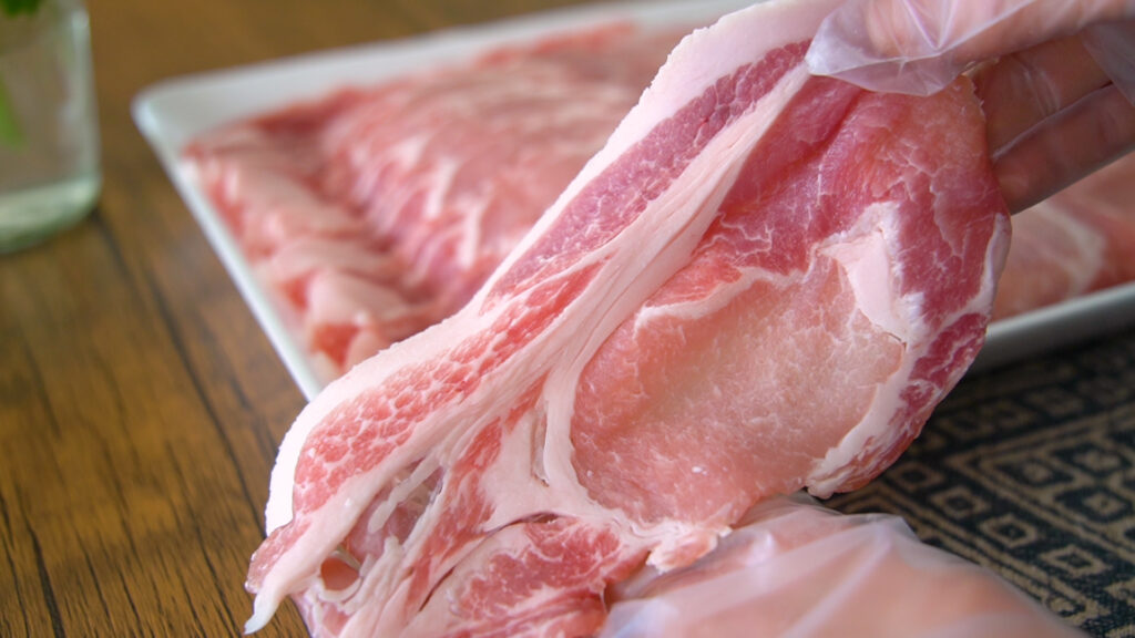 コストコの国産豚肉ロース薄切り