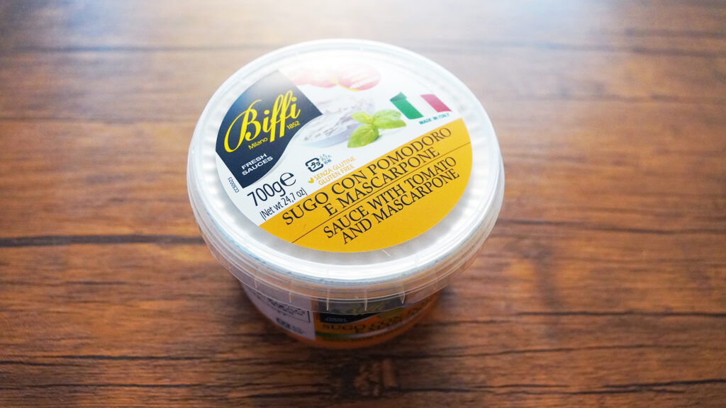 コストコのBiffi トマト＆マスカルポーネチーズ パスタソース